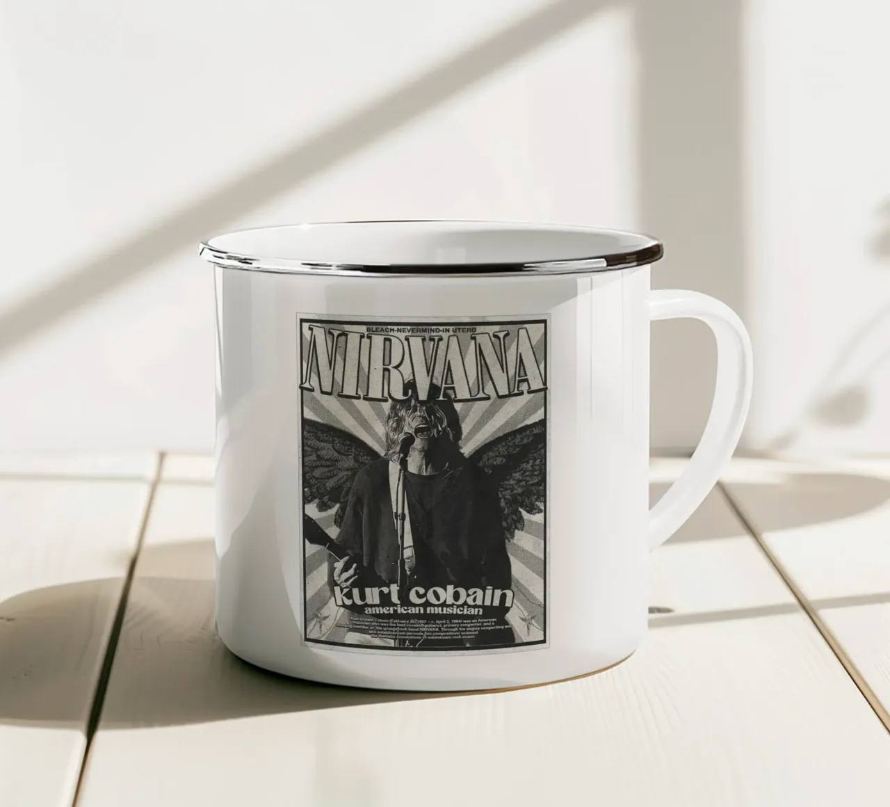 I Nirvana rinascono nel suono tazza in smalto da zugbl