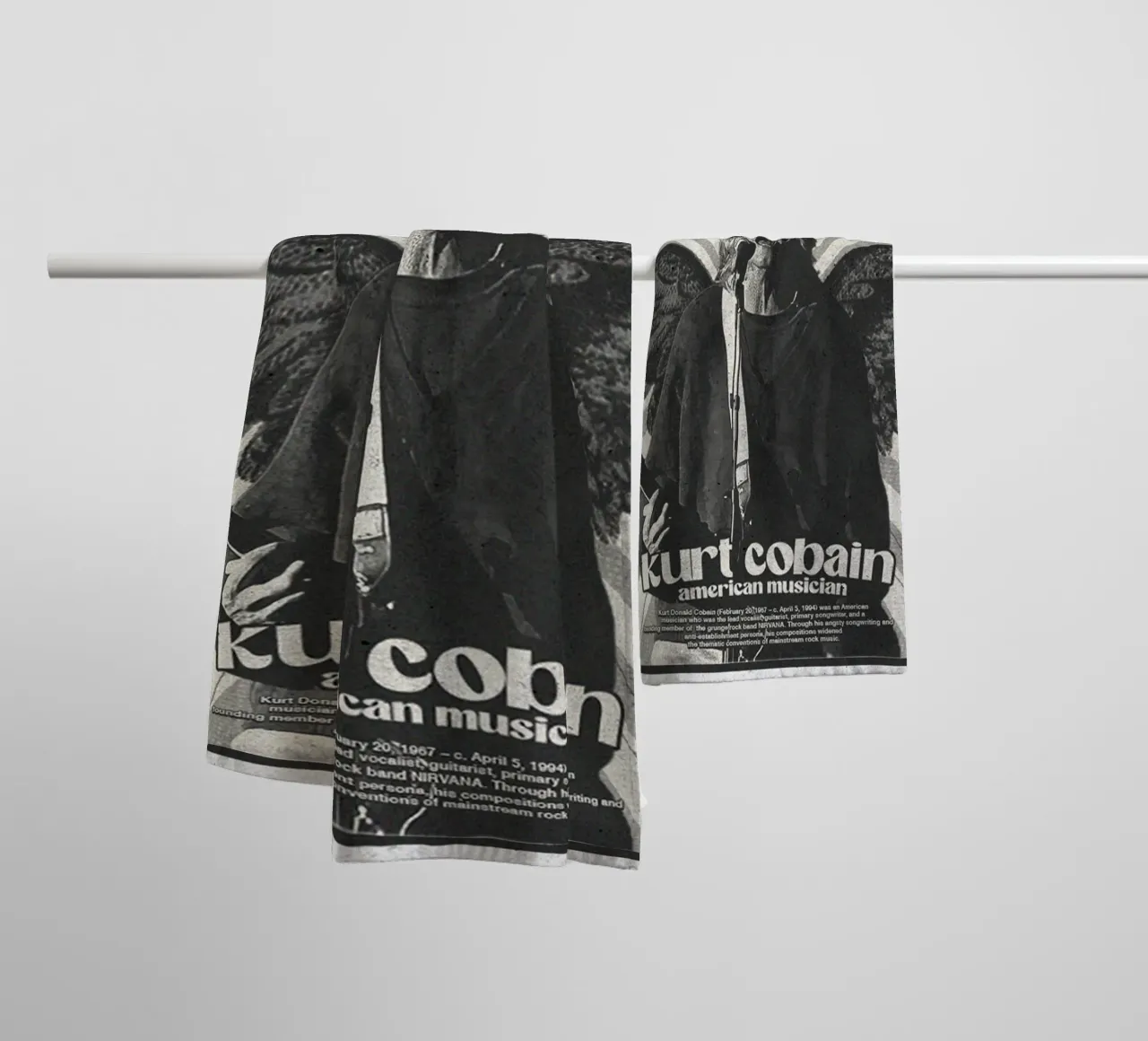 Nirvana Reborn In Sound towel by zugbl