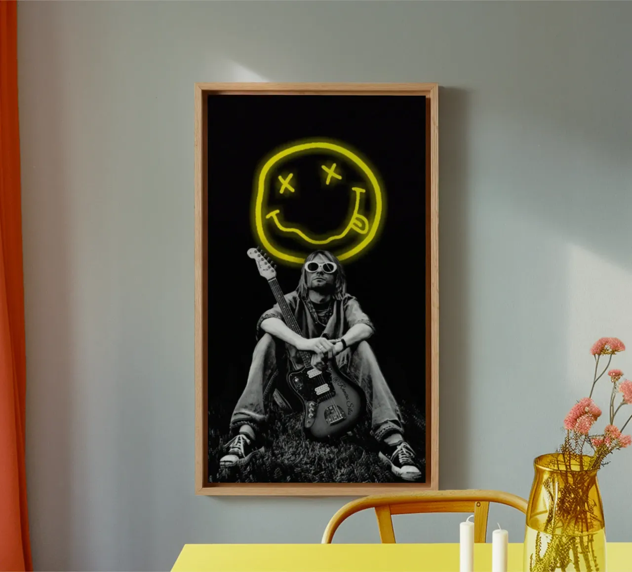 Electric Distortion-avond begint canvas met Baklijst van zugbl