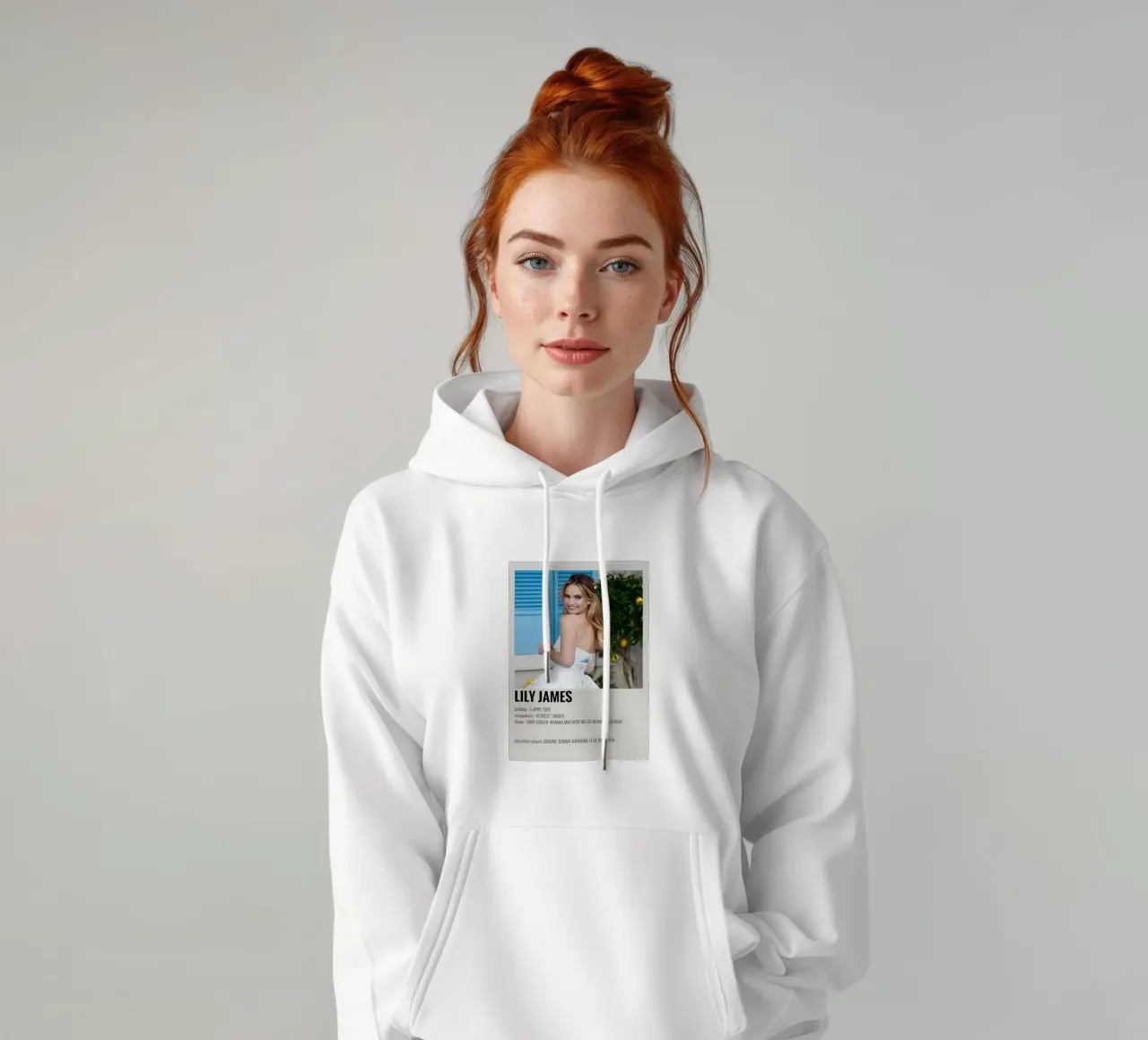 LILY JAMES felpa con cappuccio da MVFminimalist
