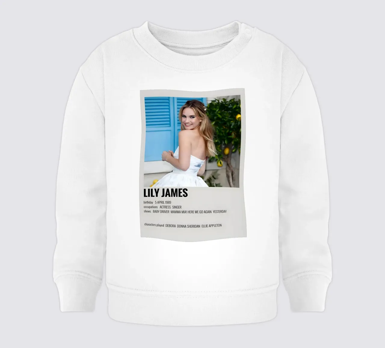 LILY JAMES felpa neonato da MVFminimalist