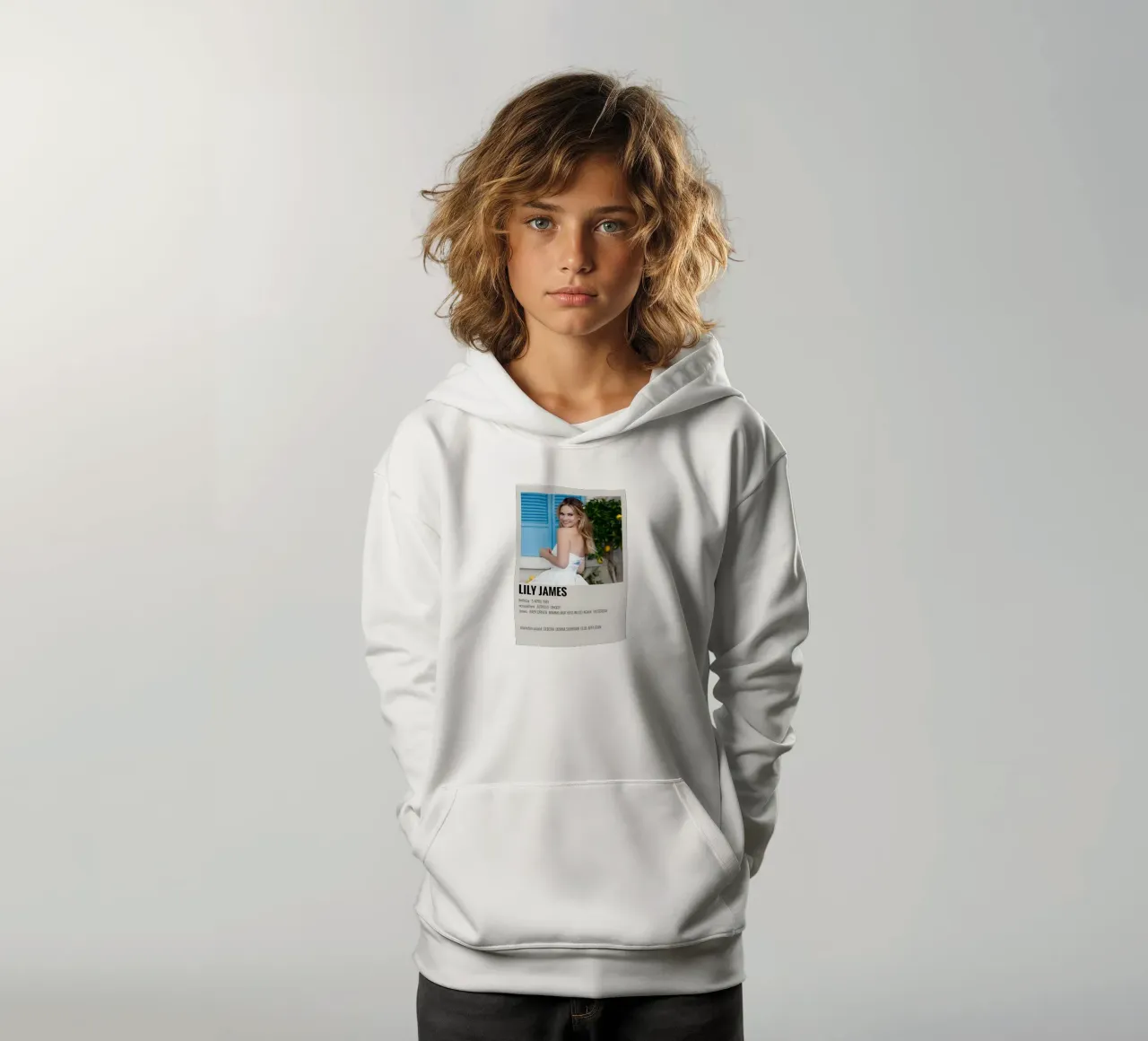LILY JAMES felpa bambino con cappuccio da MVFminimalist