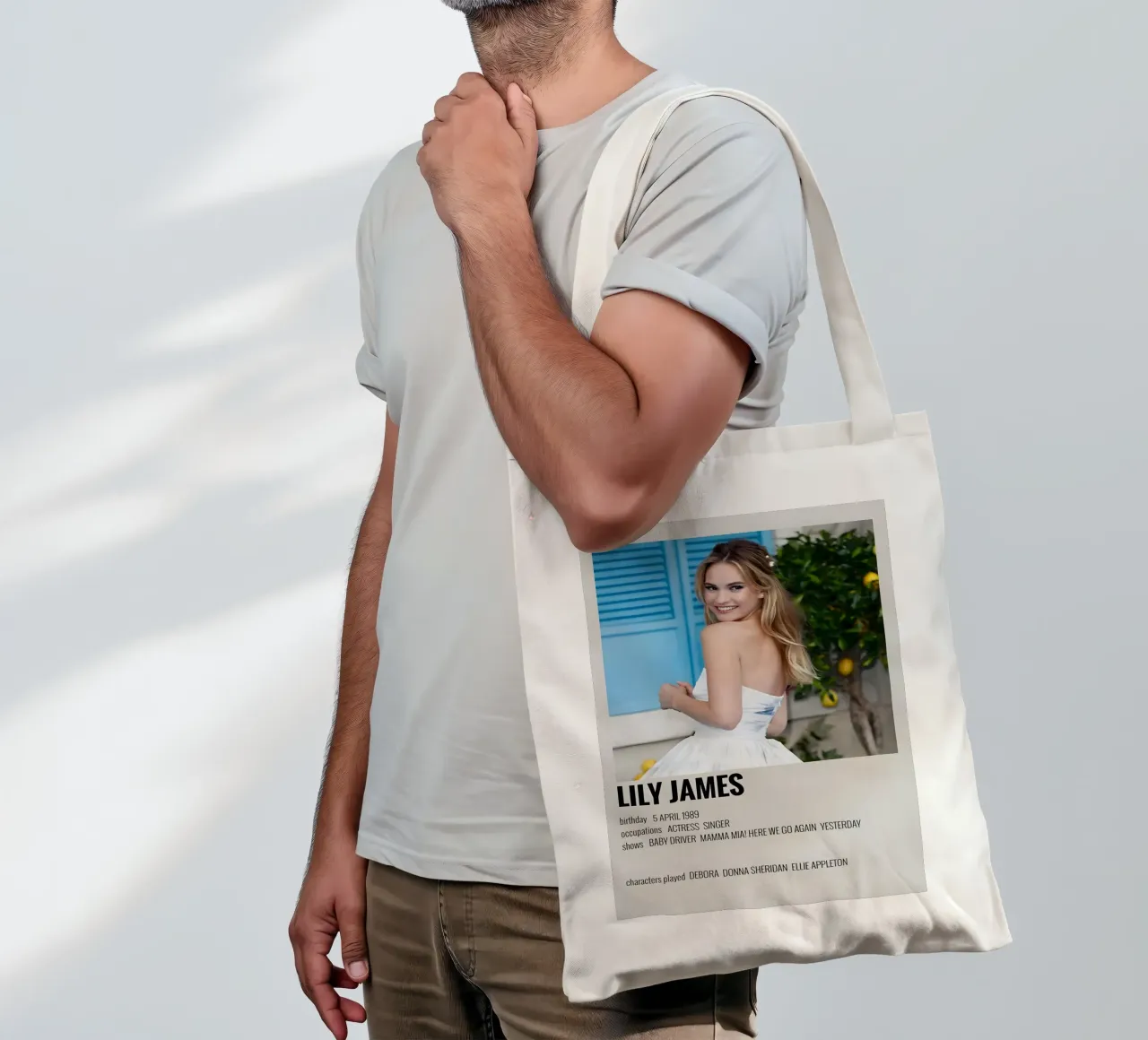 LILY JAMES borsa in juta da MVFminimalist