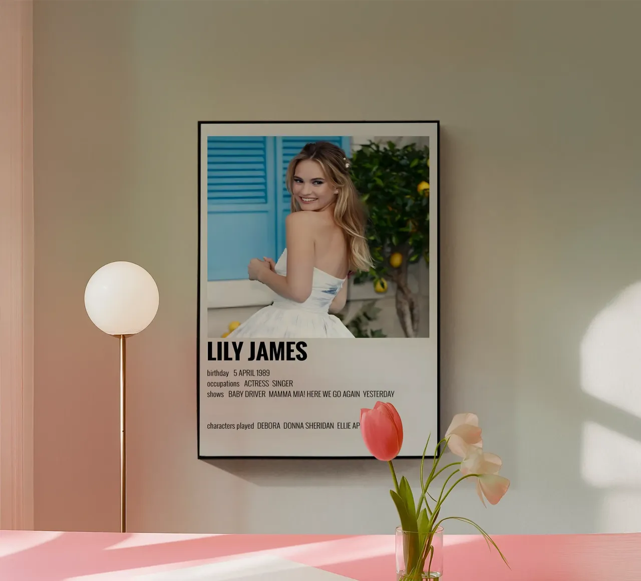 LILY JAMES plexiglass da MVFminimalist