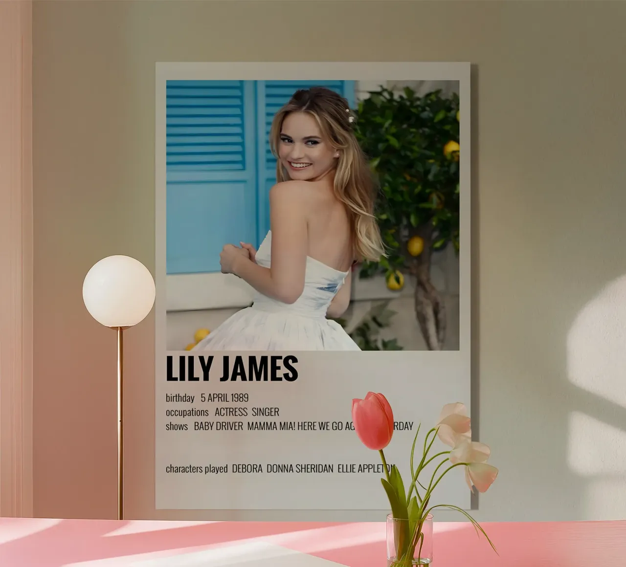 LILY JAMES plexiglass da MVFminimalist