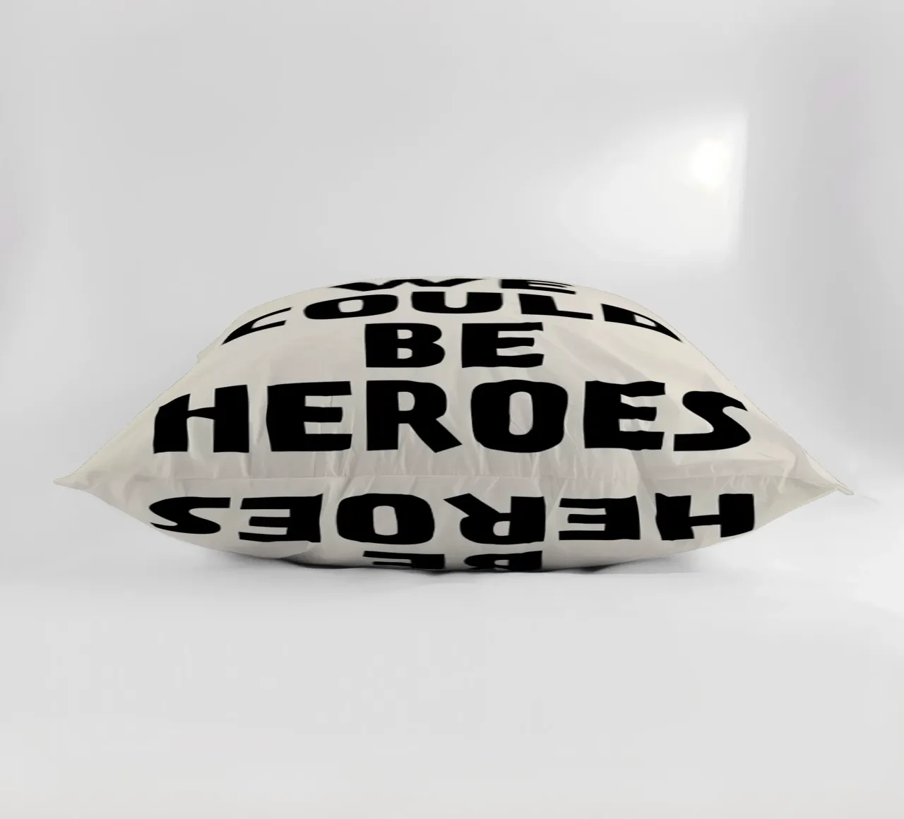 We Could Be Heroes decorative cushion by The Native State