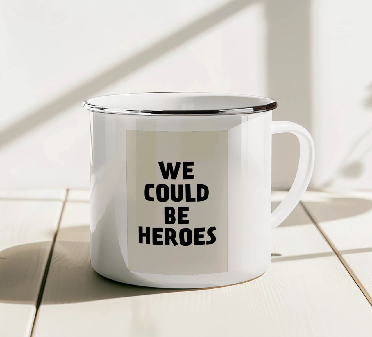 We Could Be Heroes tazza in smalto da The Native State