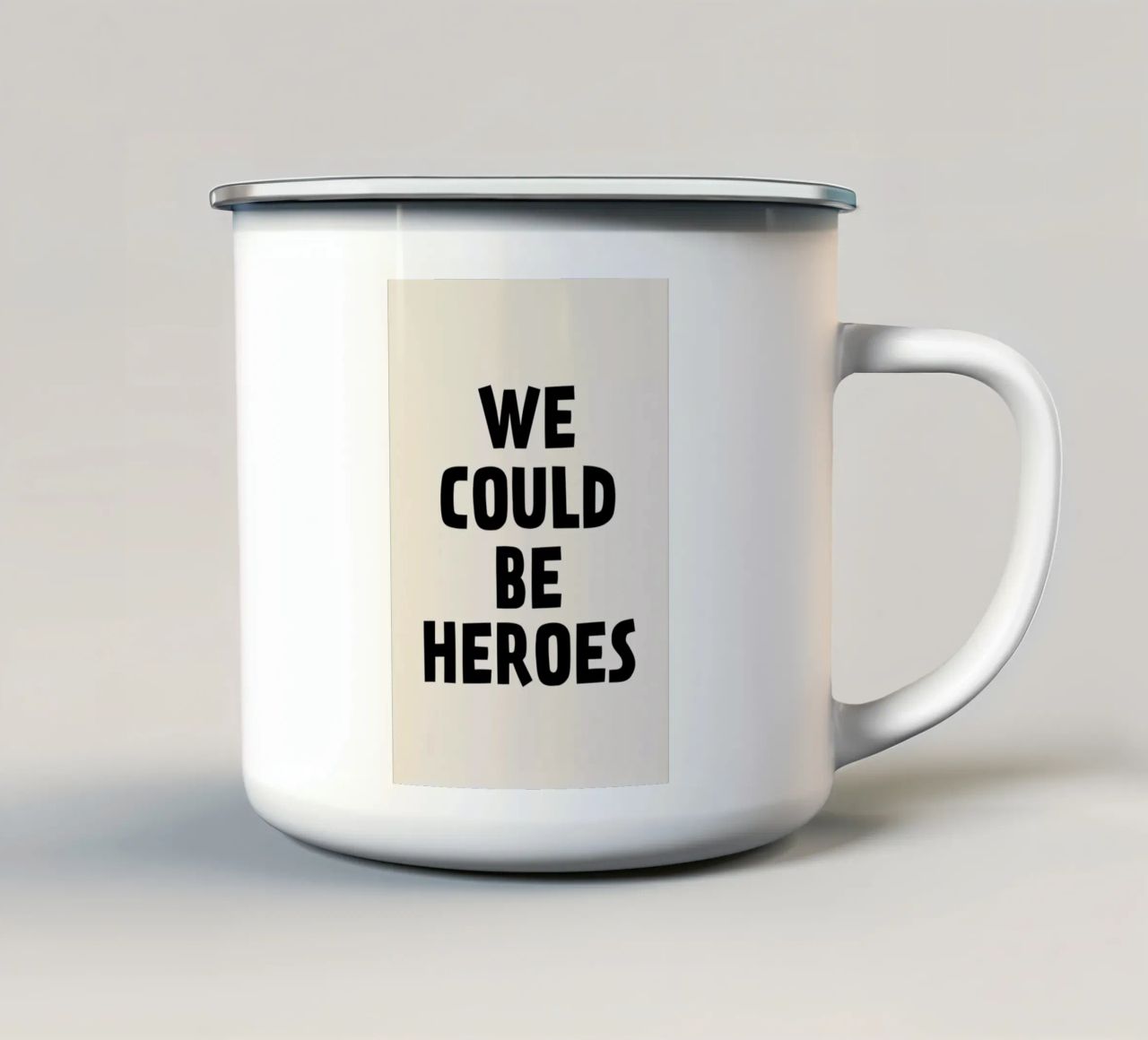We Could Be Heroes tazza in smalto da The Native State