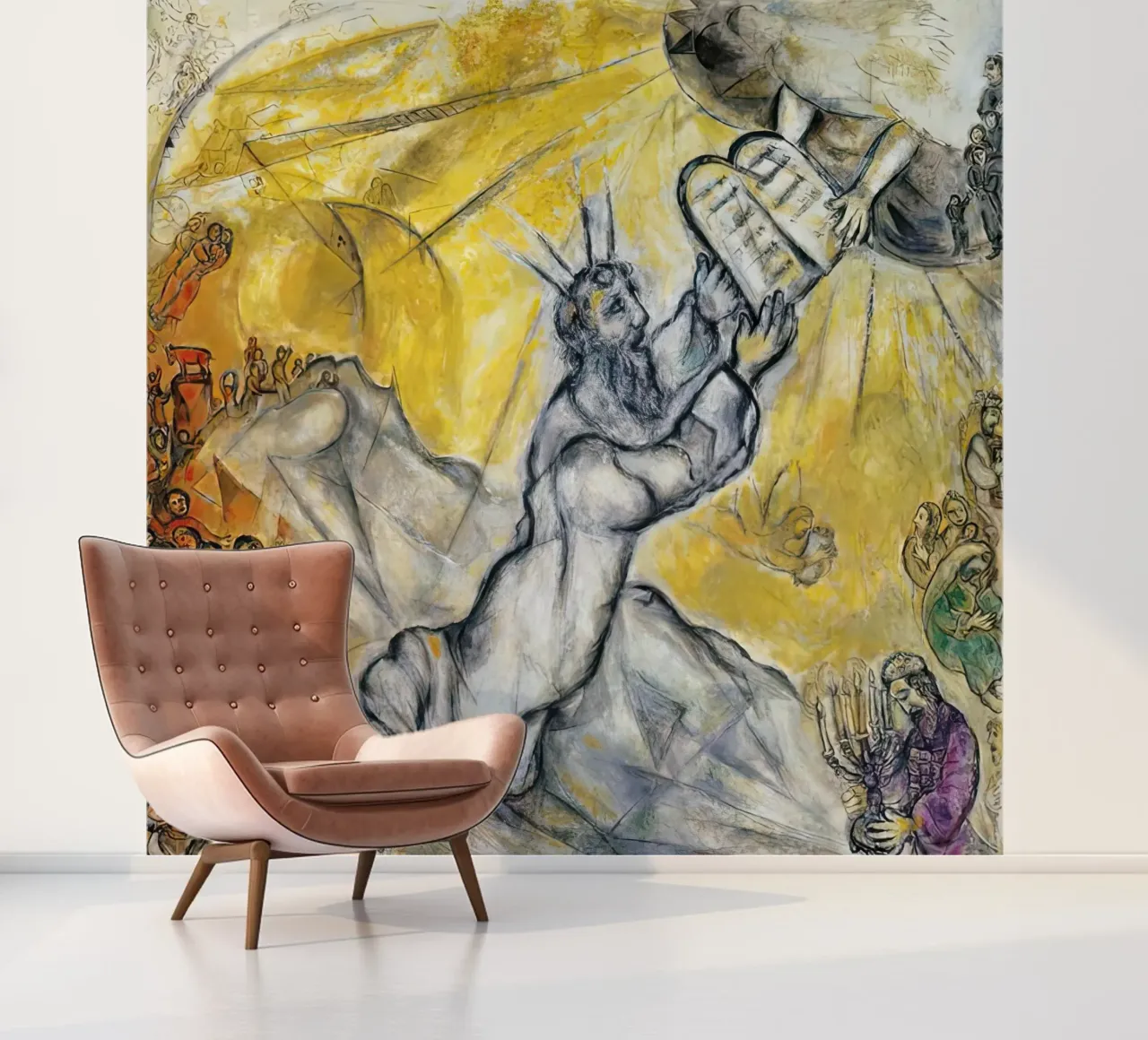 Moses empfängt die GesetzestafelnMArc Chagall Fototapete von MC Exhebition