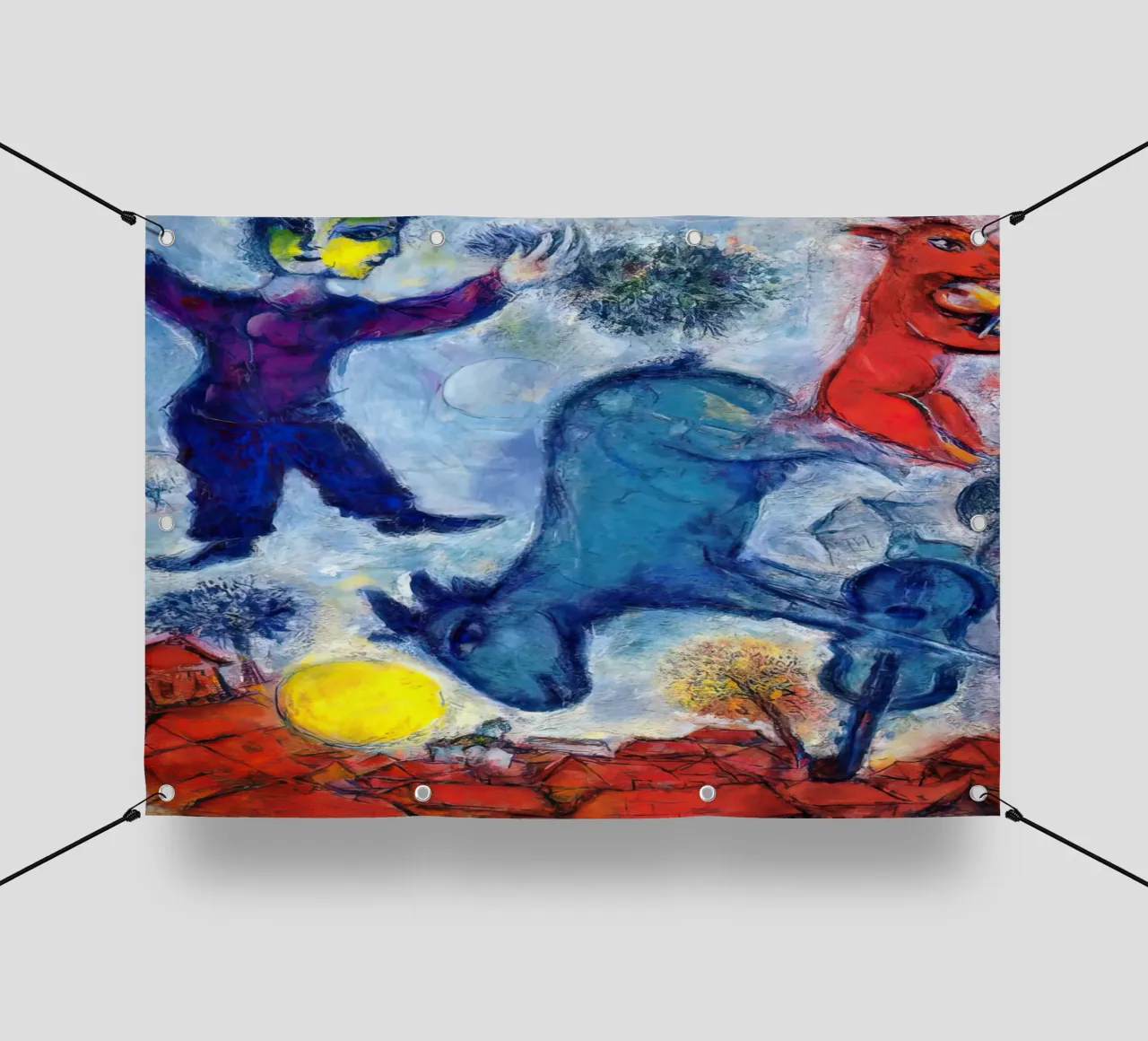 MArc Chagall Vacche su Vitebsk telo in pvc da MC Exhebition