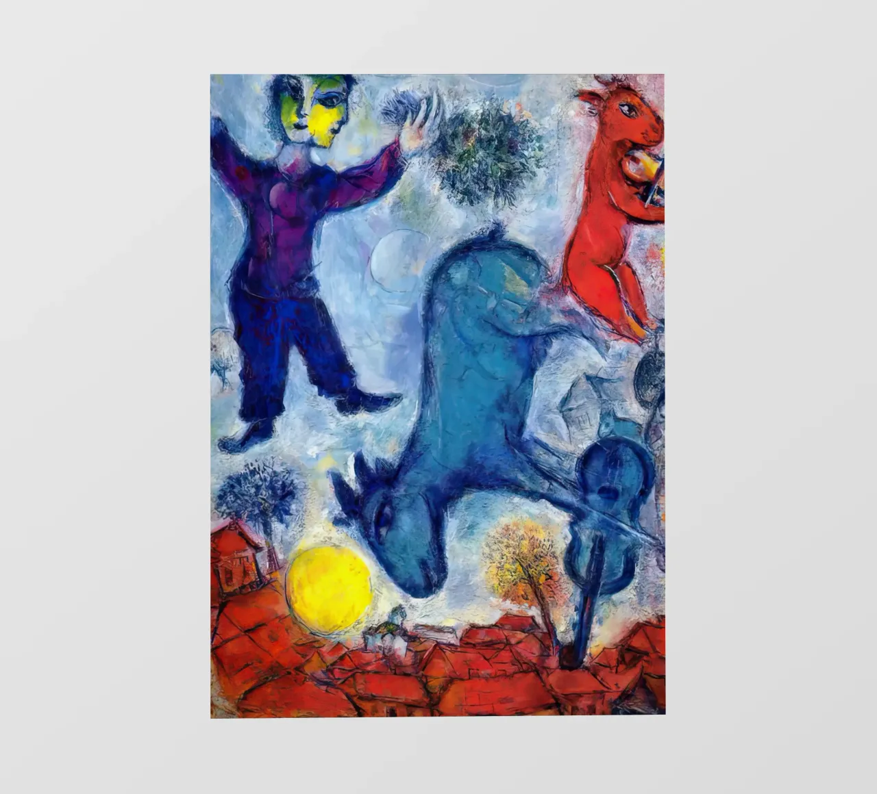 MArc Chagall Vacche su Vitebsk telo in pvc da MC Exhebition