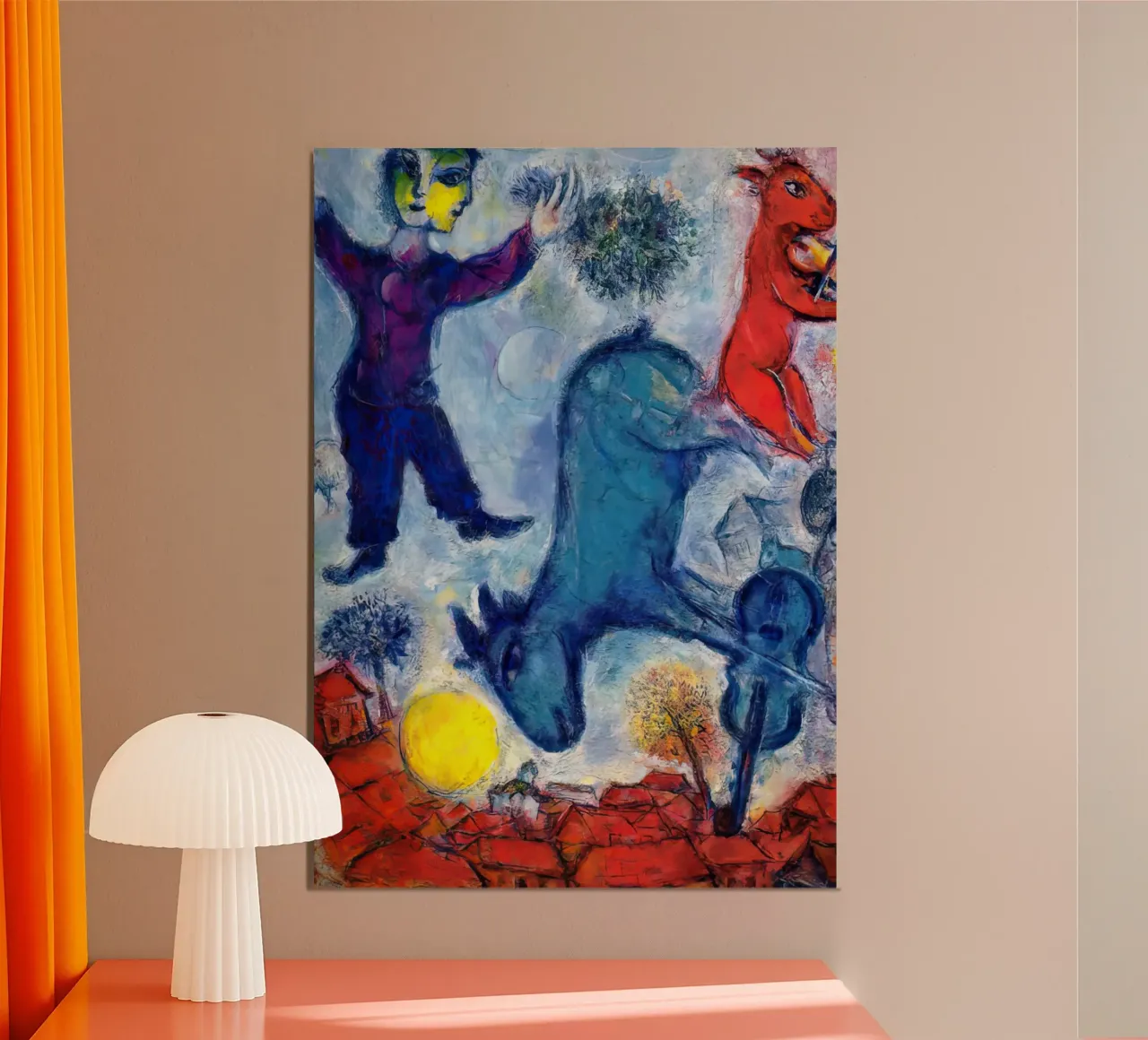 MArc Chagall Cows over Vitebsk forex plate by MC Exhebition
