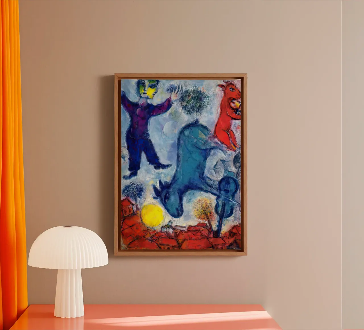 MArc Chagall Cows over Vitebsk canvas by MC Exhebition