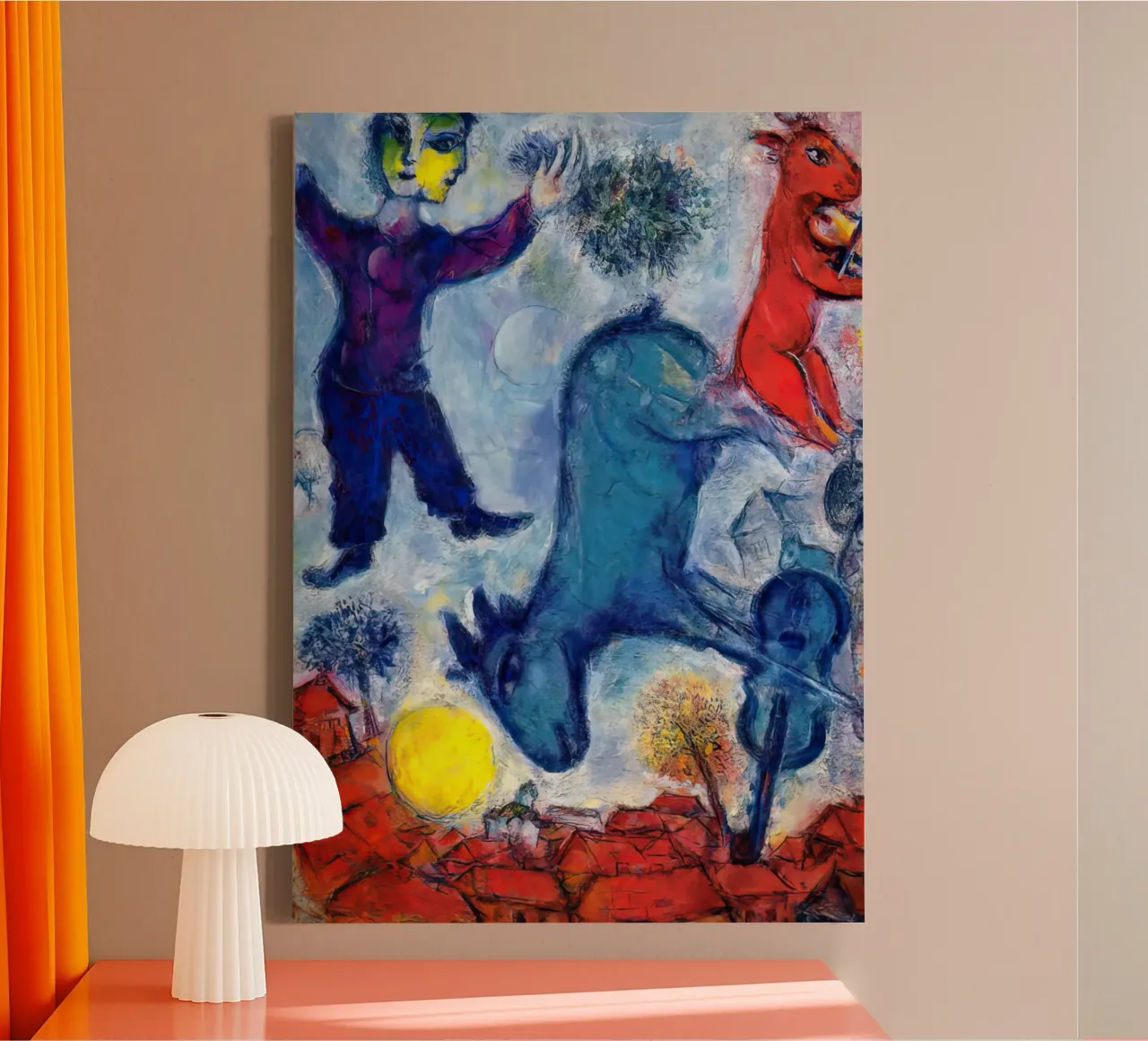 MArc Chagall Cows over Vitebsk canvas by MC Exhebition