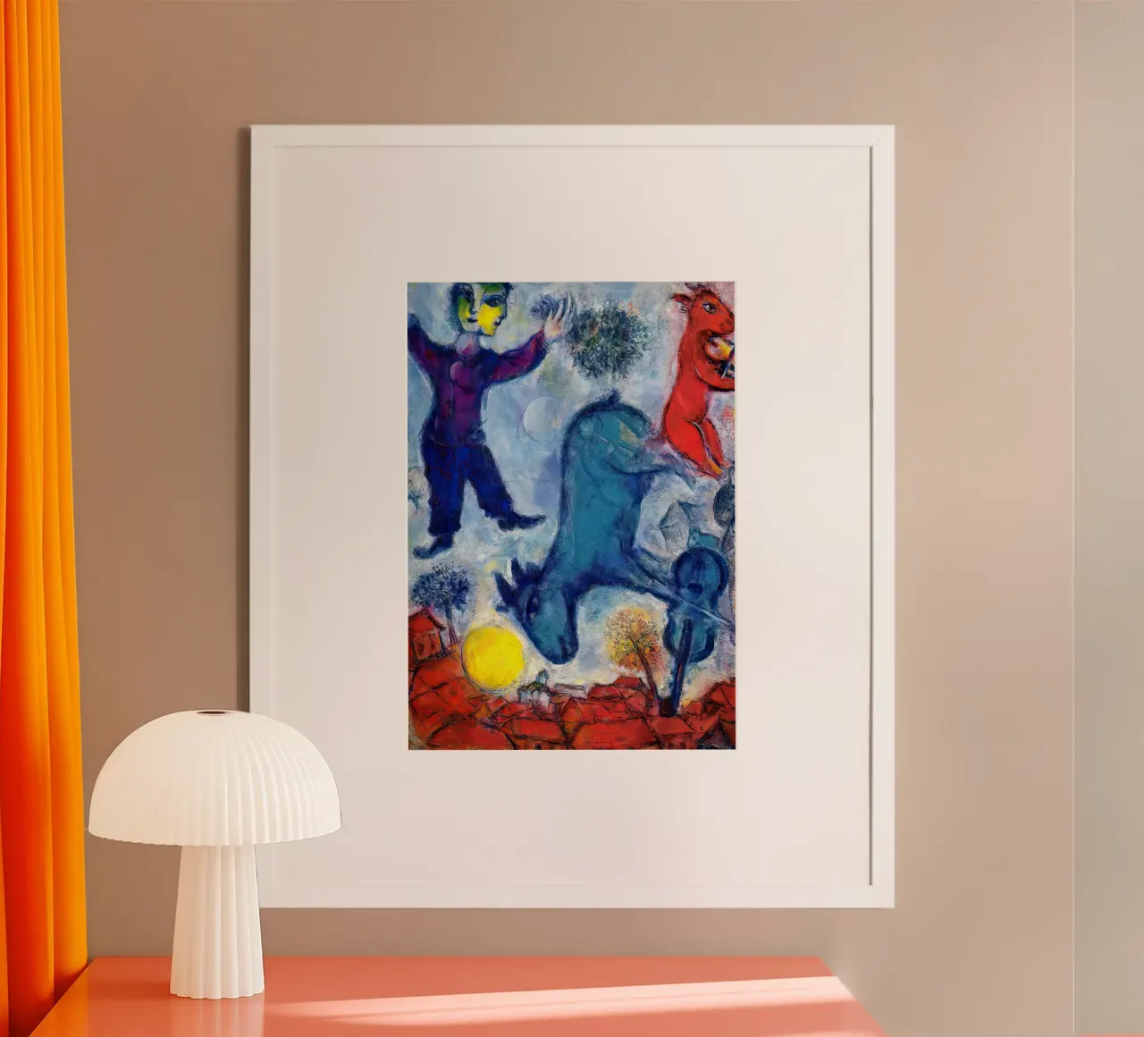 MArc Chagall Cows over Vitebsk poster by MC Exhebition