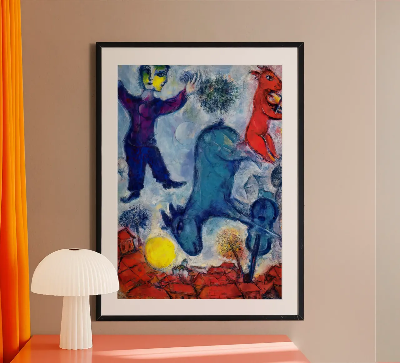 MArc Chagall Cows over Vitebsk poster by MC Exhebition