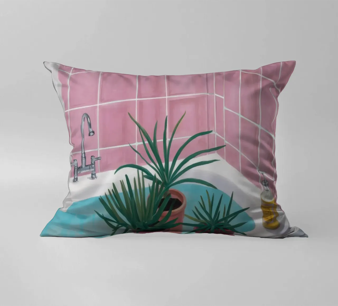 Piastrella rosa Spa cuscino da Pan Denim