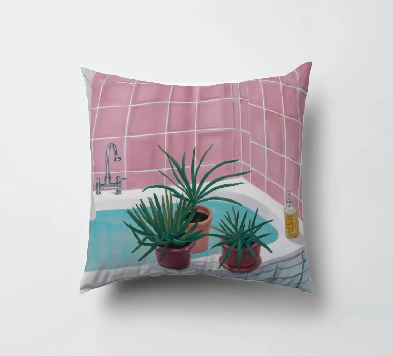 Piastrella rosa Spa cuscino da Pan Denim