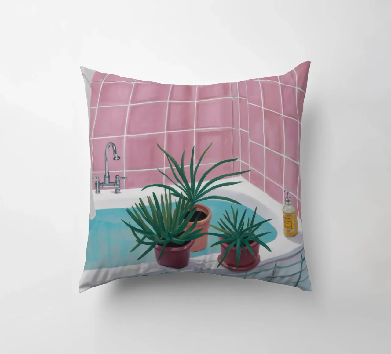 Piastrella rosa Spa cuscino da Pan Denim