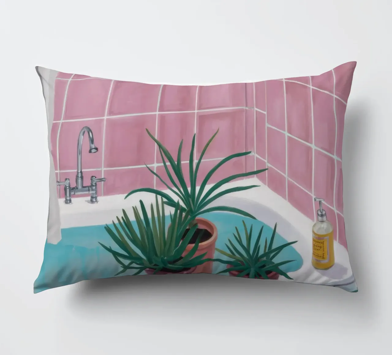 Piastrella rosa Spa cuscino da Pan Denim