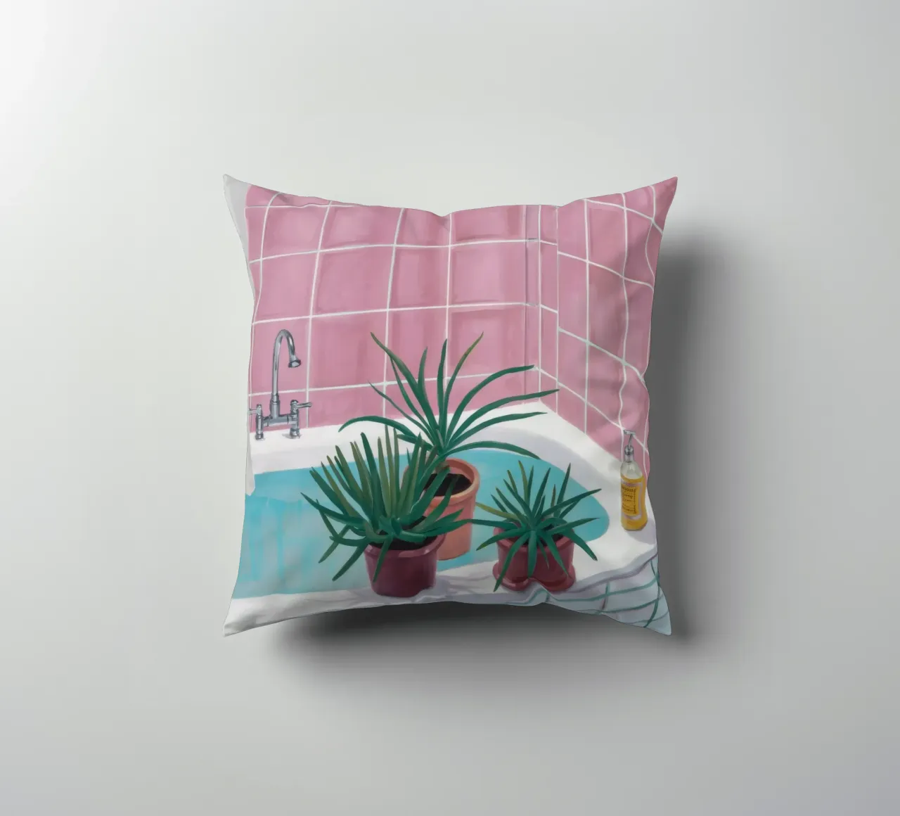 Piastrella rosa Spa cuscino da Pan Denim