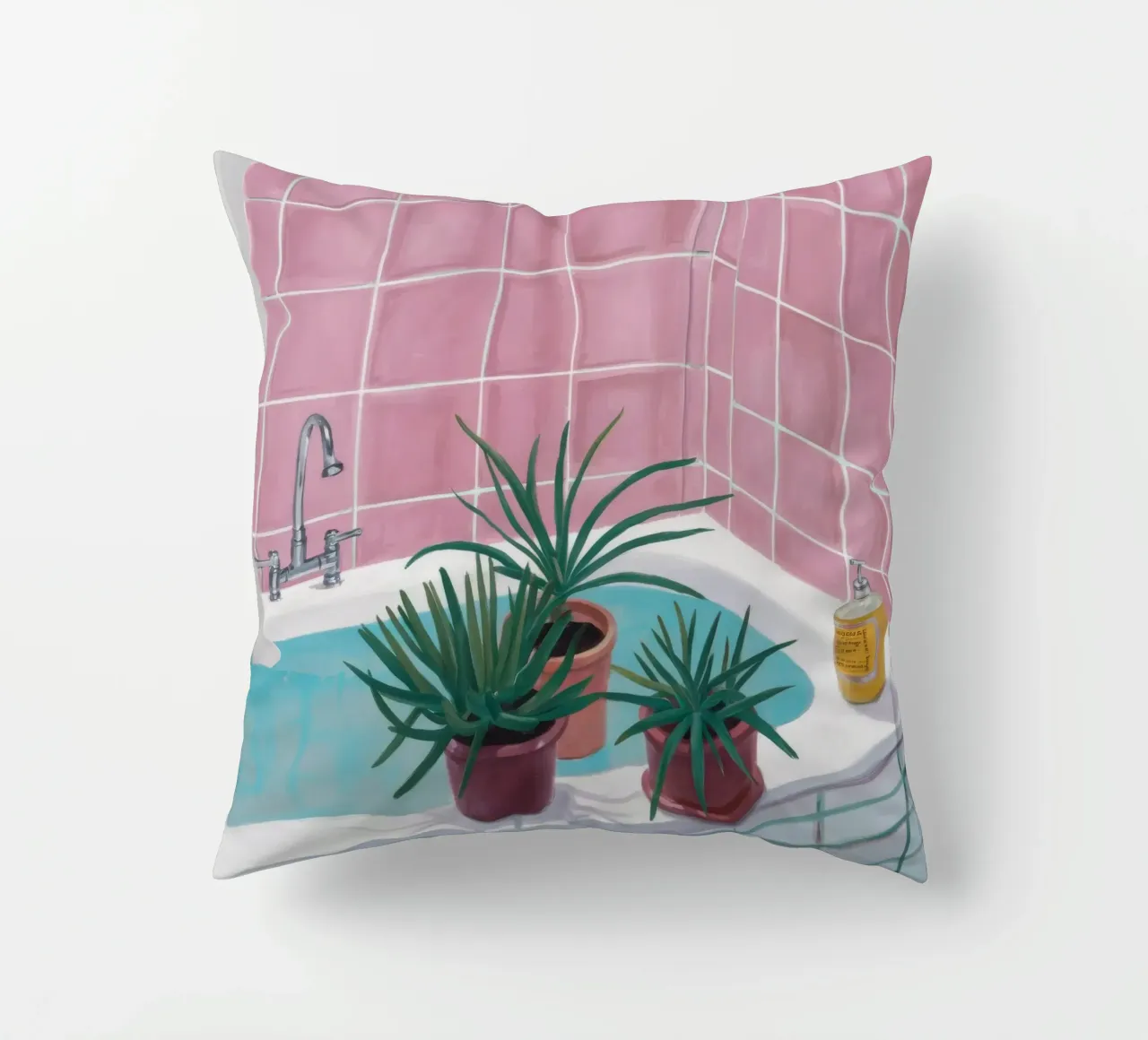 Piastrella rosa Spa cuscino da Pan Denim