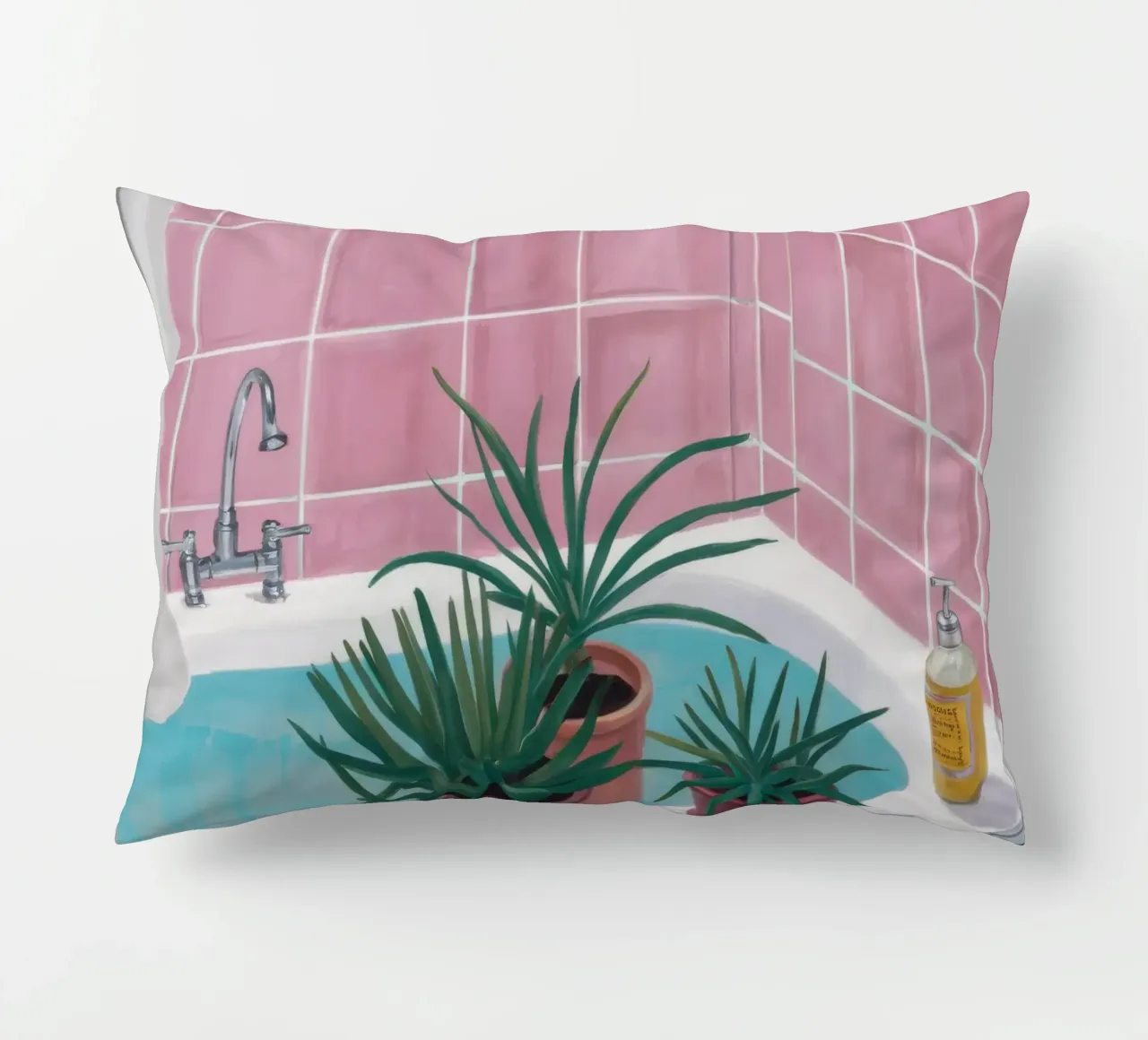 Piastrella rosa Spa cuscino da Pan Denim