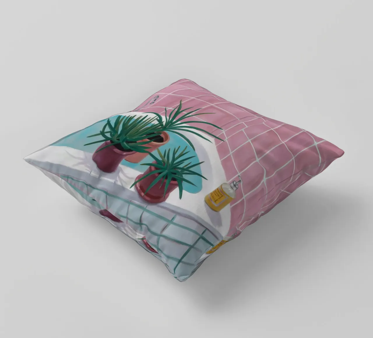 Piastrella rosa Spa cuscino da Pan Denim