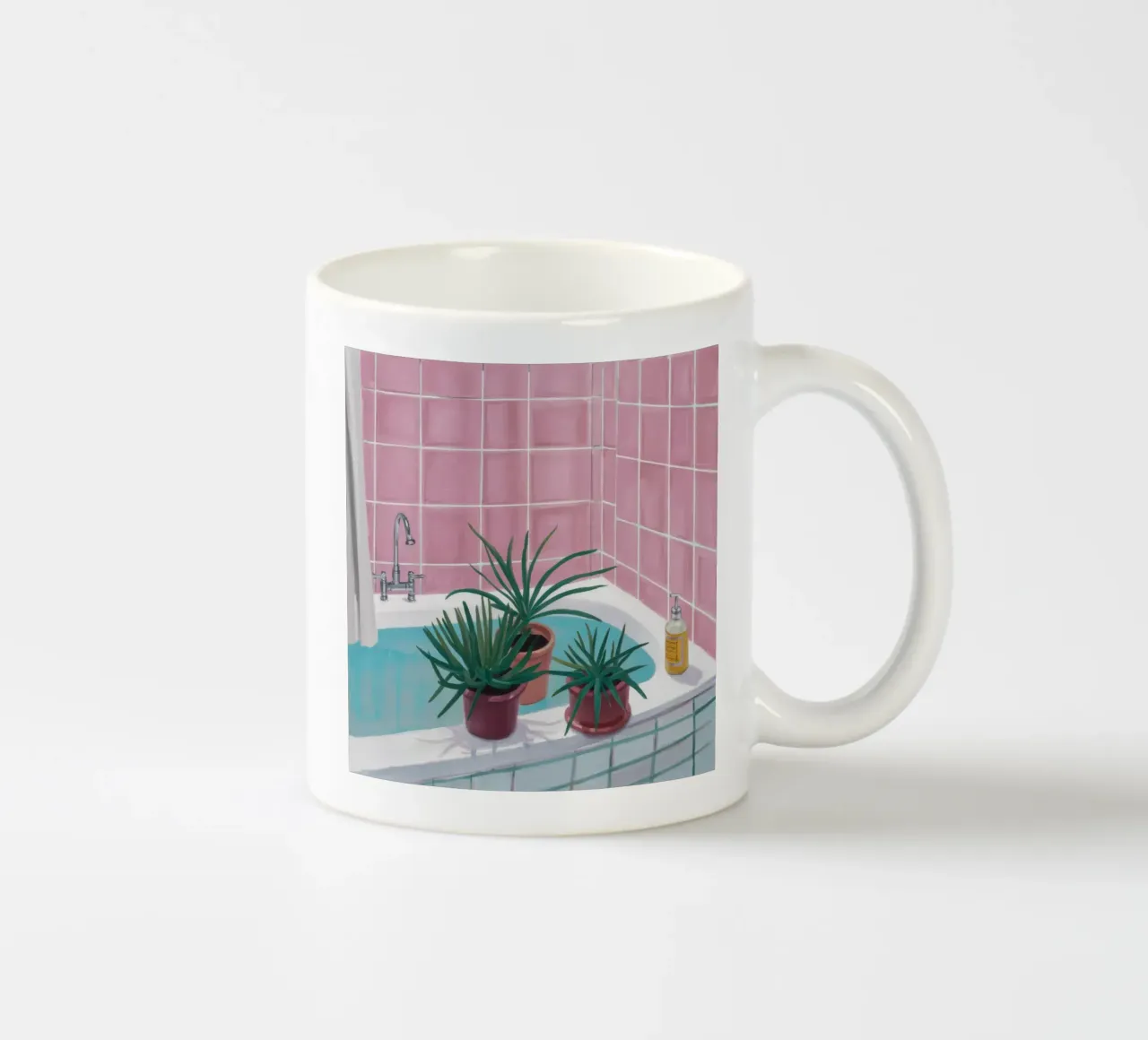 Piastrella rosa Spa tazza in ceramica da Pan Denim