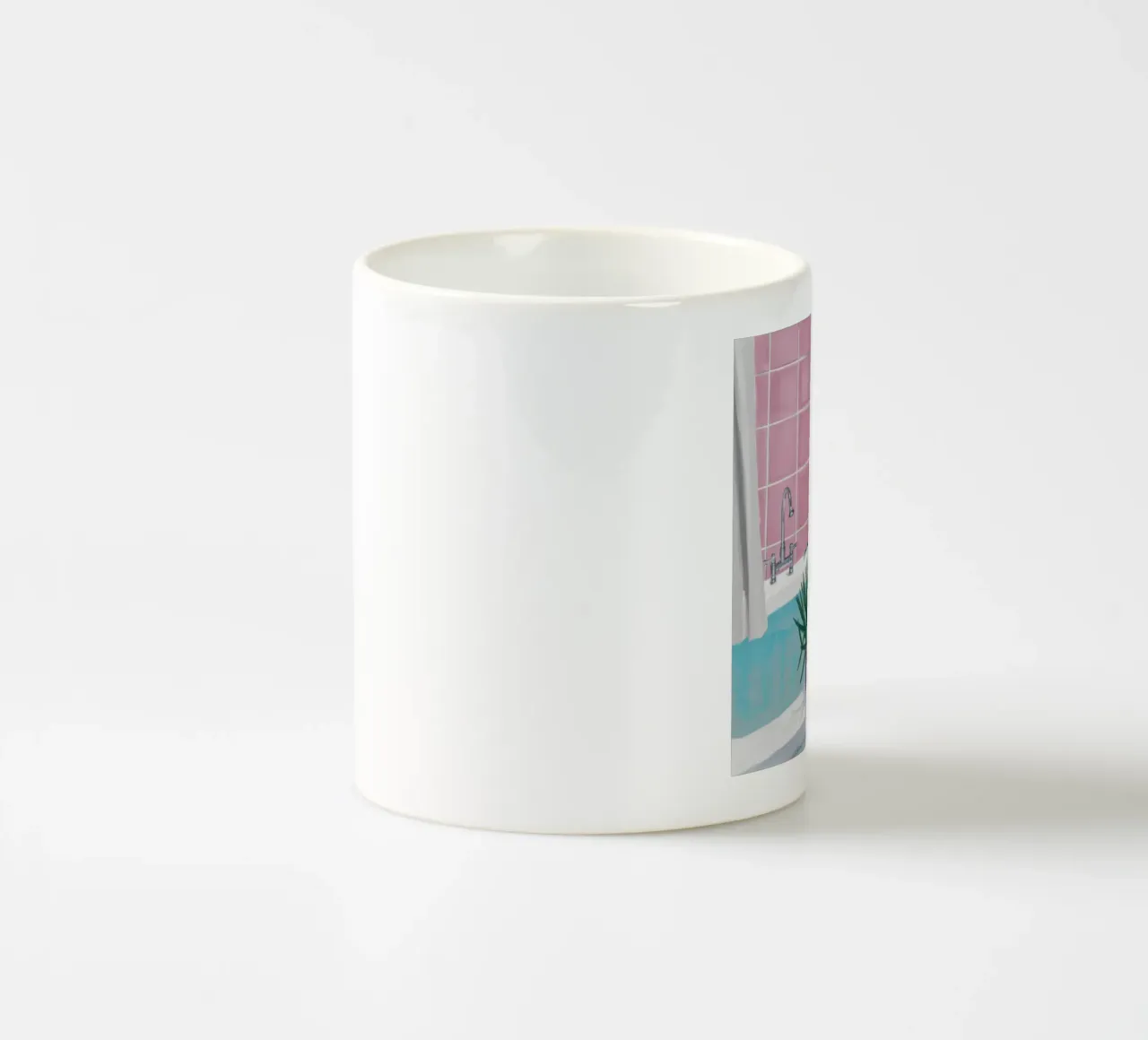 Piastrella rosa Spa tazza in ceramica da Pan Denim
