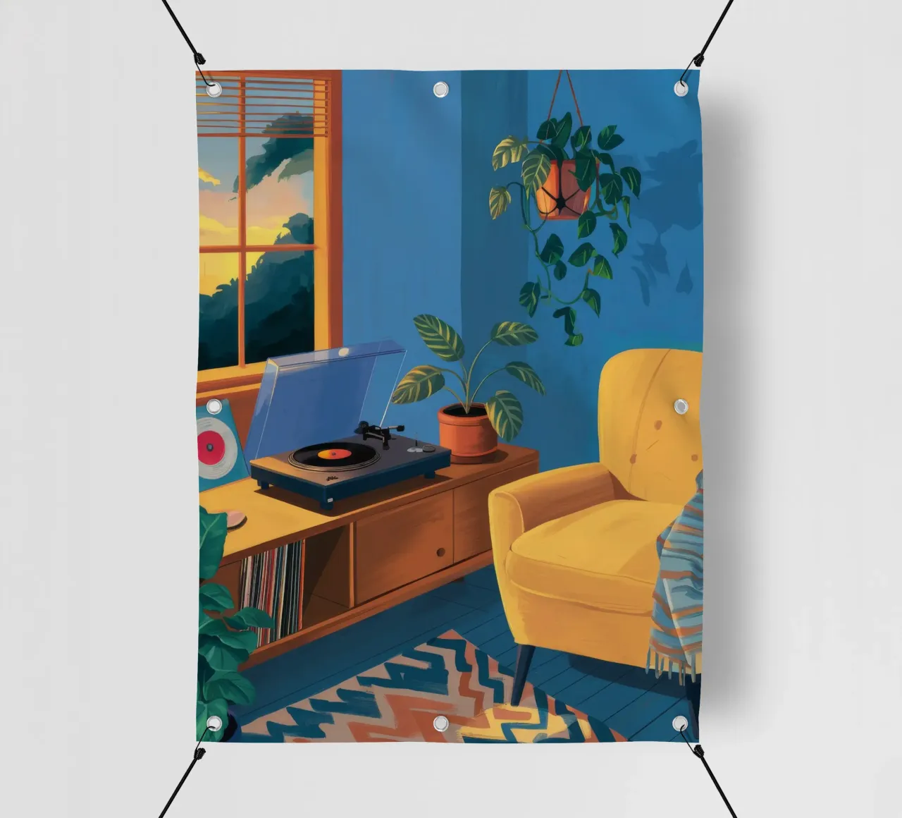 Sedia gialla in vinile telo in pvc da Pan Denim