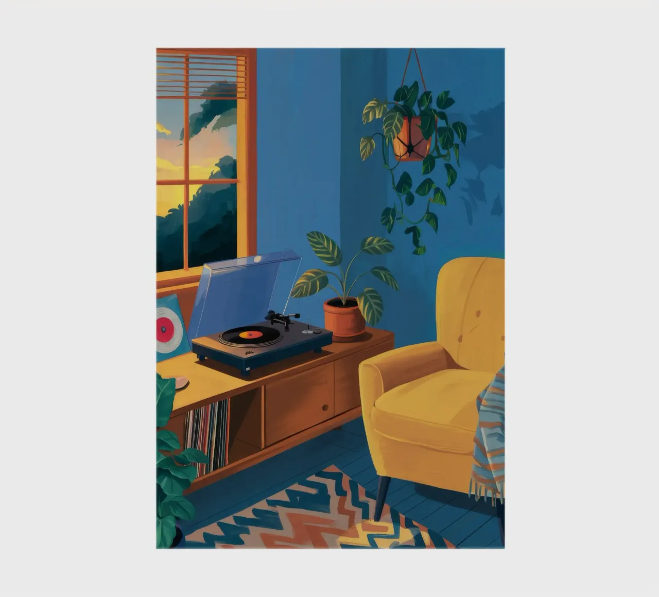 Chaise jaune en vinyle carnet de notes de Pan Denim