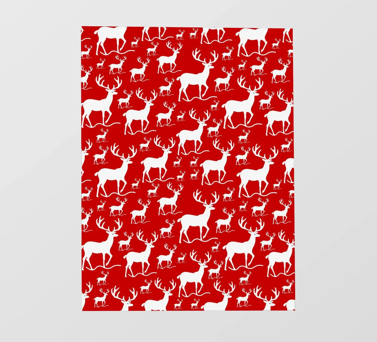 Red deer pattern pellicola backlit da baobabprintstore