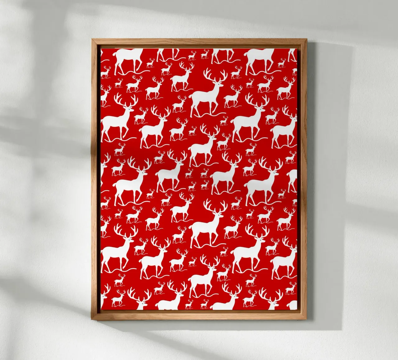 Red deer pattern alluminio dibond da baobabprintstore