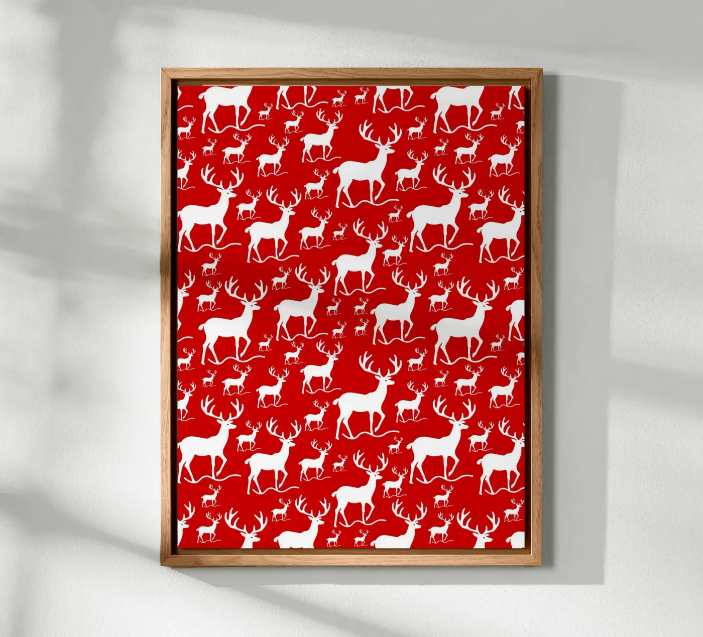Red deer pattern forex plate by baobabprintstore