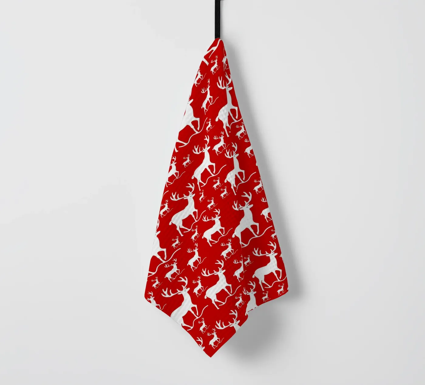 Red deer pattern torchon de baobabprintstore