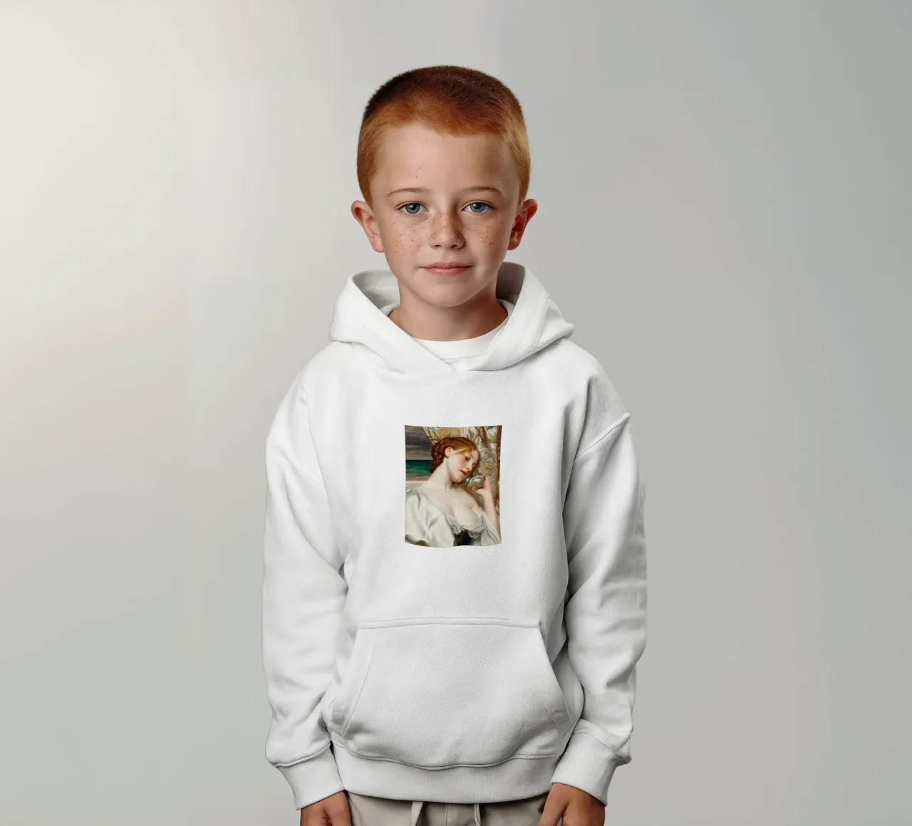 Echi di mare di Frederic Leighton felpa bambino con cappuccio da Venus Art