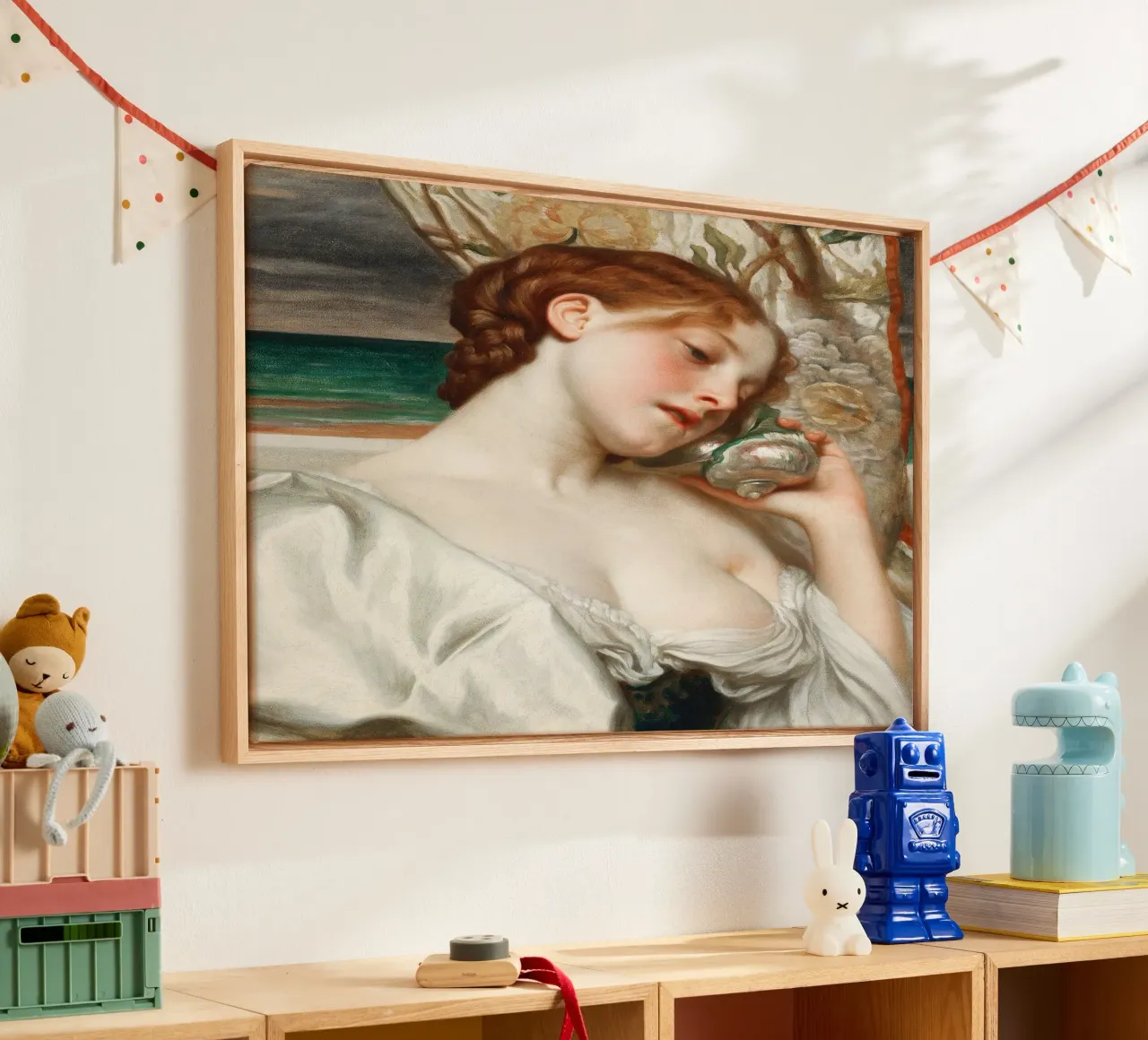 Echi di mare di Frederic Leighton tela da Venus Art