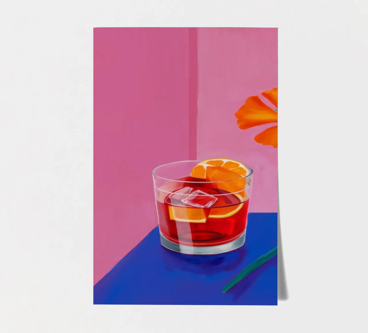 Orange Cocktail Glow sticker sheet by Pan Denim