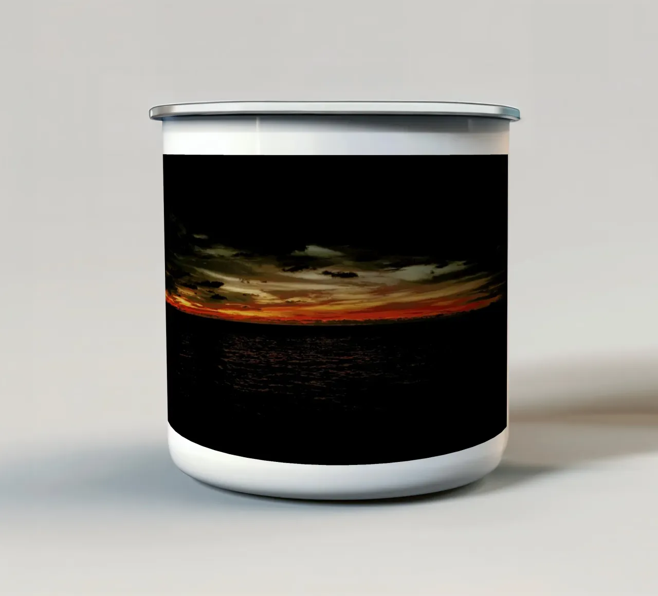Taste of Sea Sunset V tazza in smalto da Philipp Reinhard