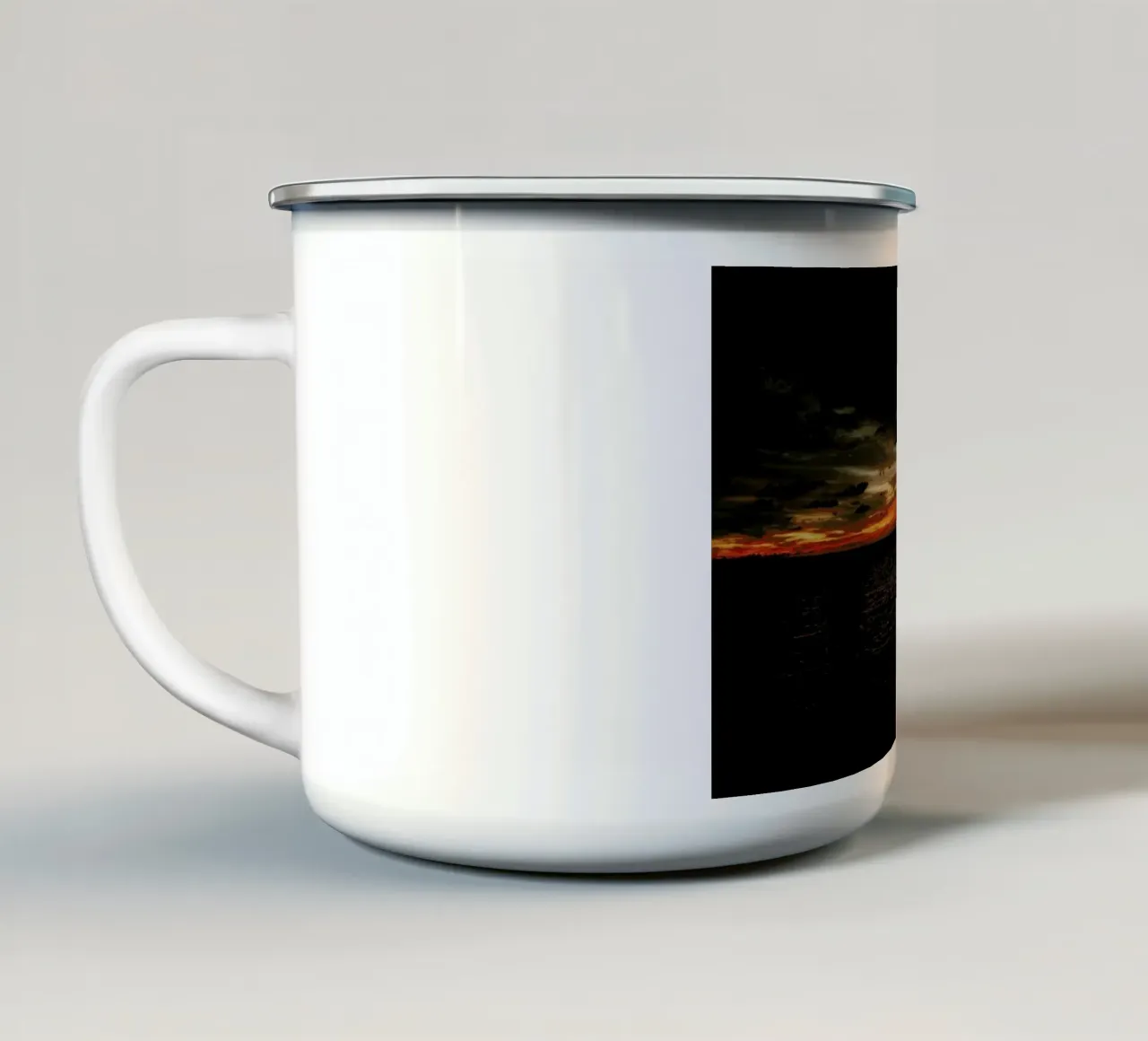 Taste of Sea Sunset V tazza in smalto da Philipp Reinhard