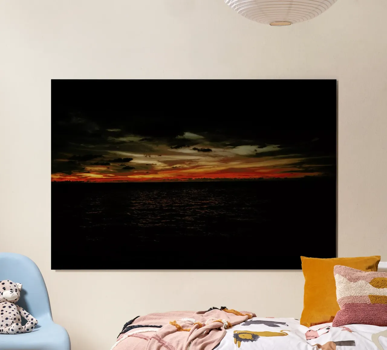 Taste of Sea Sunset V poster con telaio in plastica da Philipp Reinhard