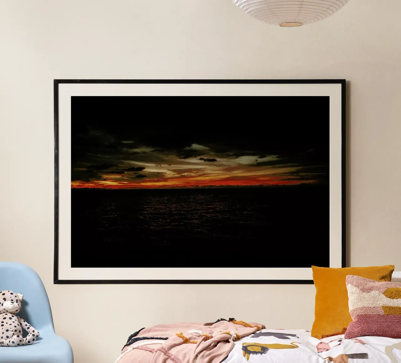 Taste of Sea Sunset V poster con telaio in plastica da Philipp Reinhard