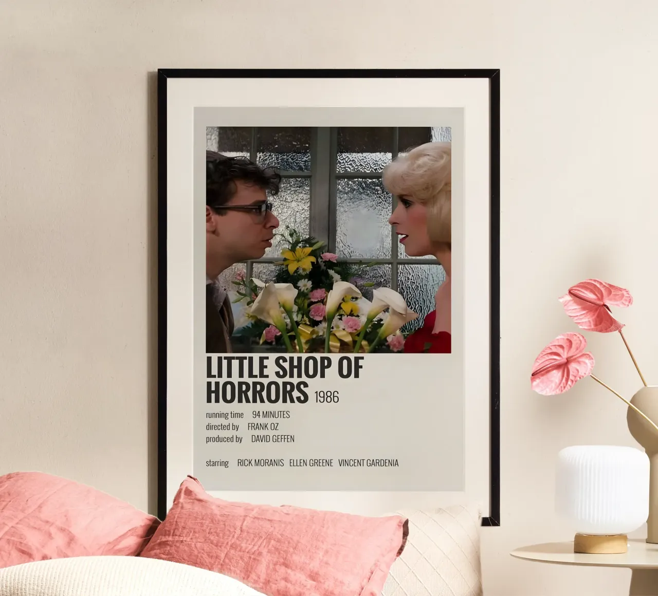 LITTLE SHOP OF HORRORS 1986 poster con telaio in legno da MVFminimalist