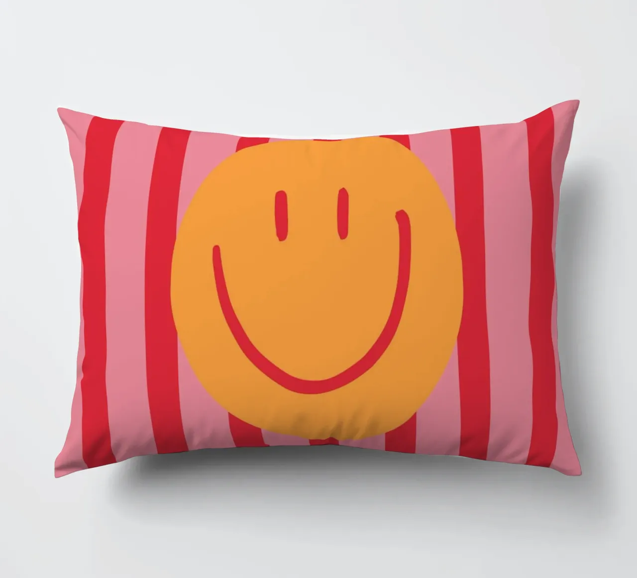 Smile Stripes pink decorative cushion by KRUTH DESIGN