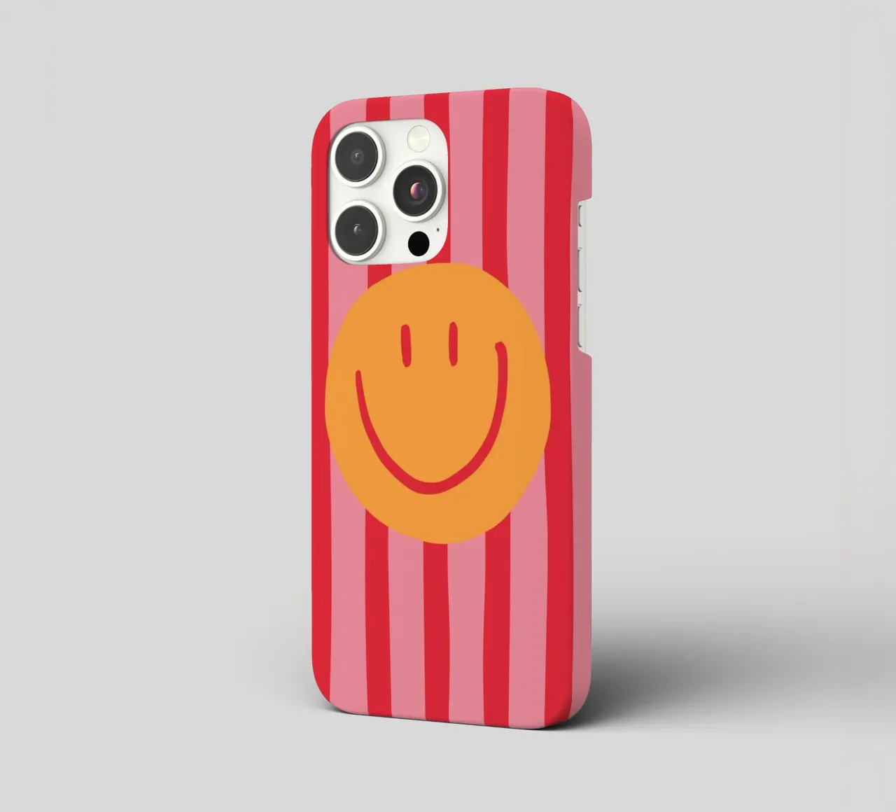 Smile Stripes pink iphone case by KRUTH DESIGN