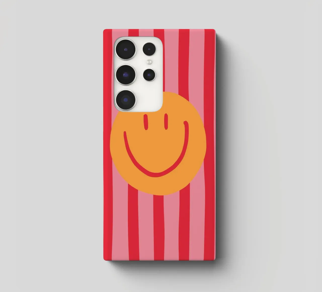 Smile Stripes pink samsung phone case by KRUTH DESIGN