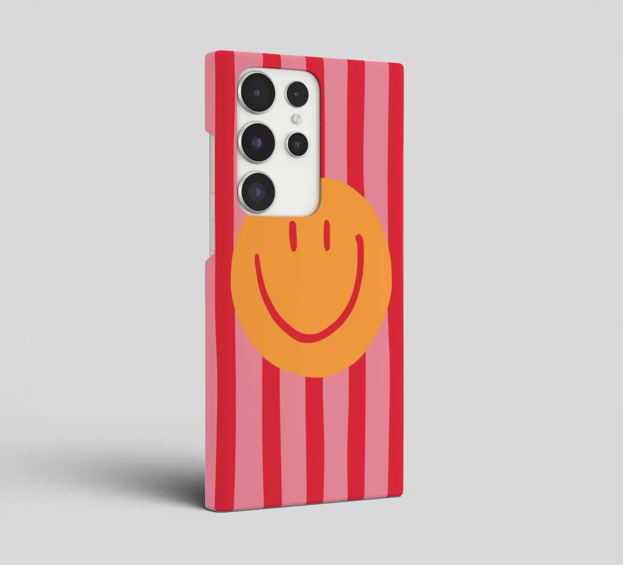 Smile Stripes pink samsung phone case by KRUTH DESIGN