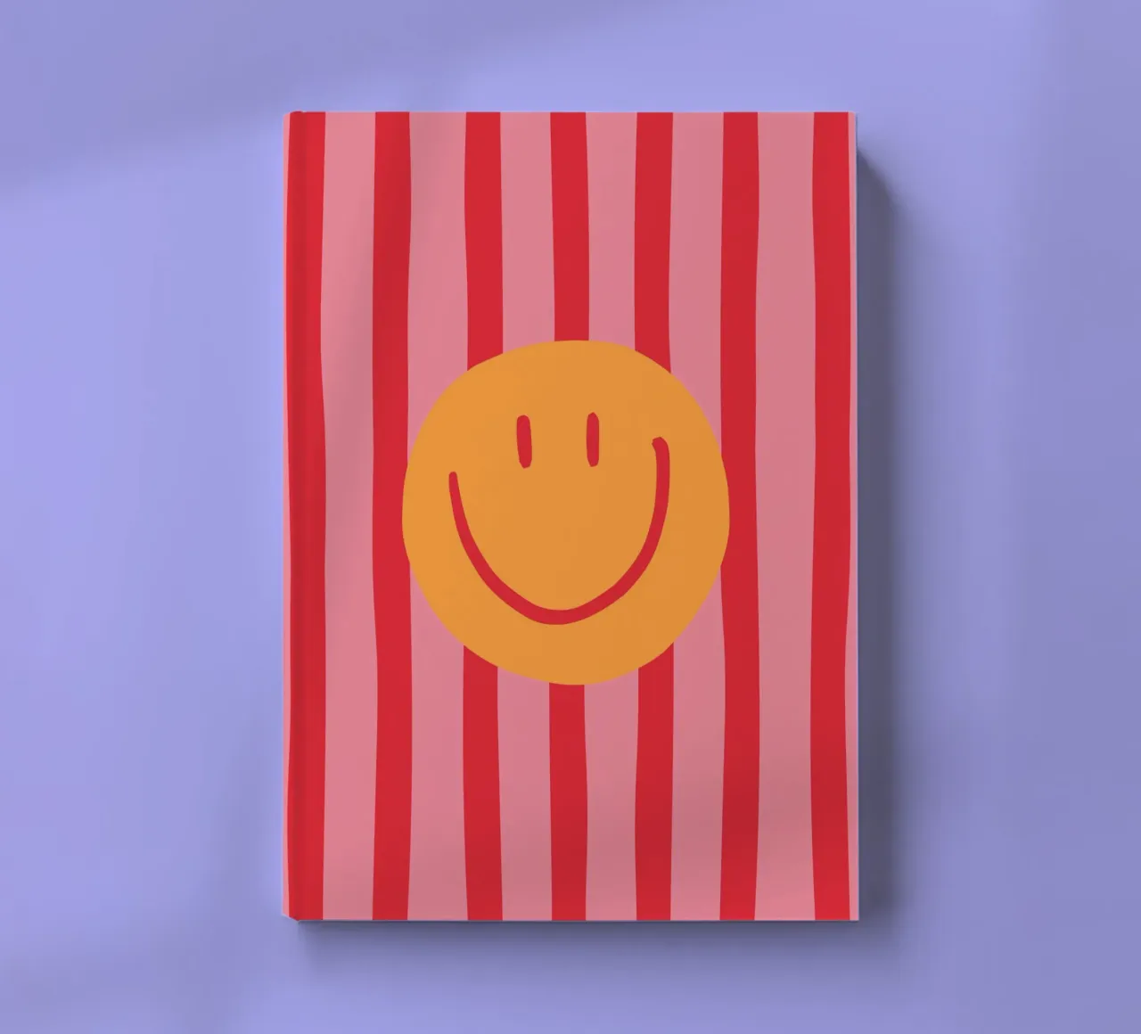 Smile Stripes pink notebook by KRUTH DESIGN