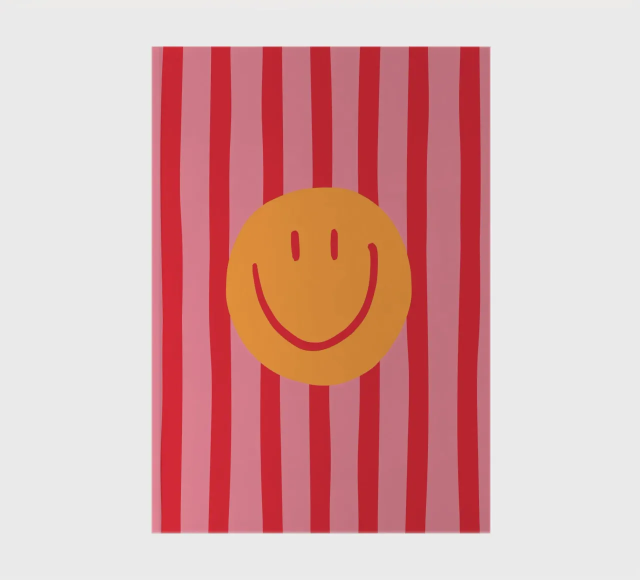 Smile Stripes pink notebook by KRUTH DESIGN